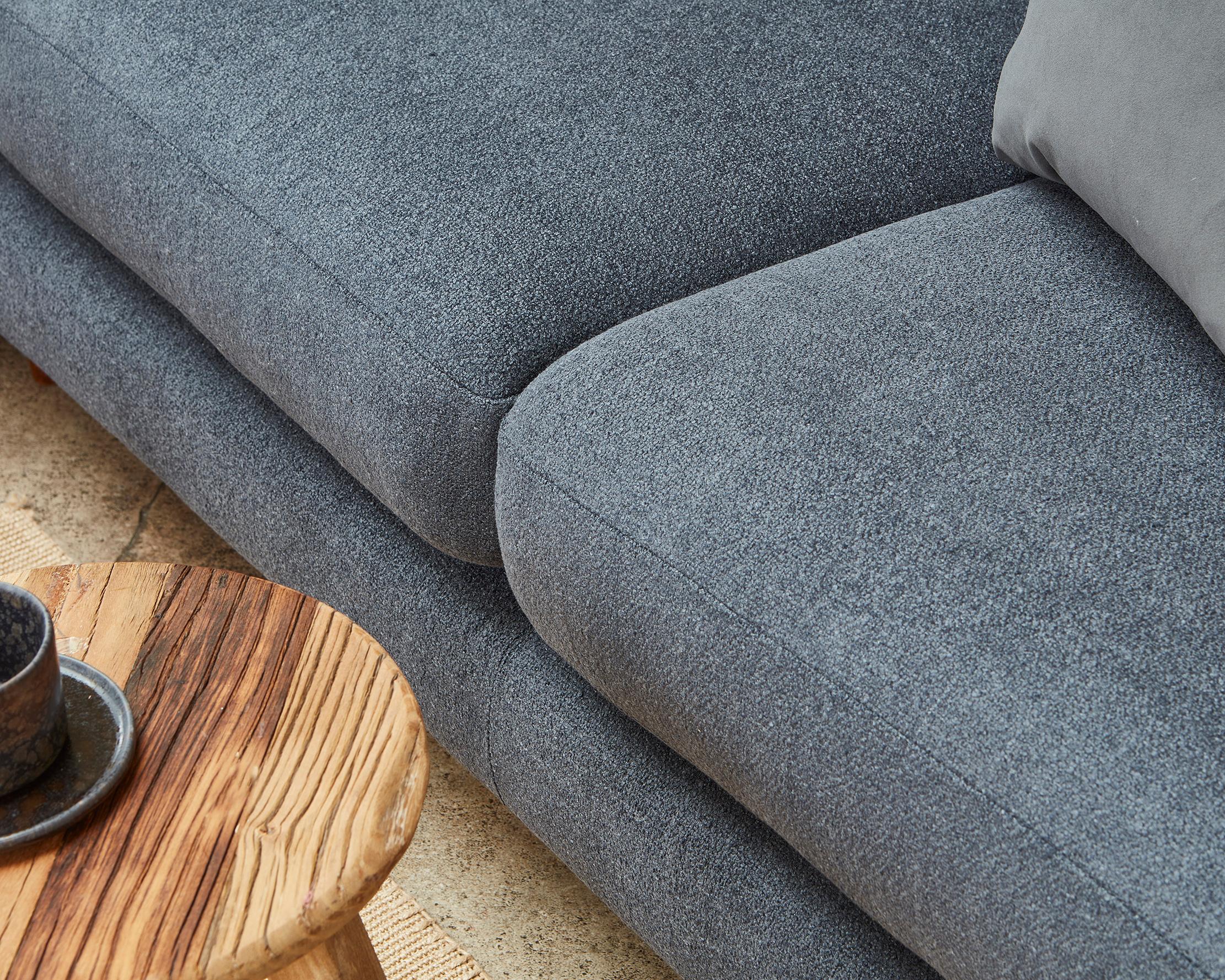 Brighton Corner Sofa in Slubbby Cotton Bluebird