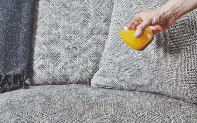 Brighton Corner Sofa with Stain Resistant Herringbone Elk Scatter Cushsion 