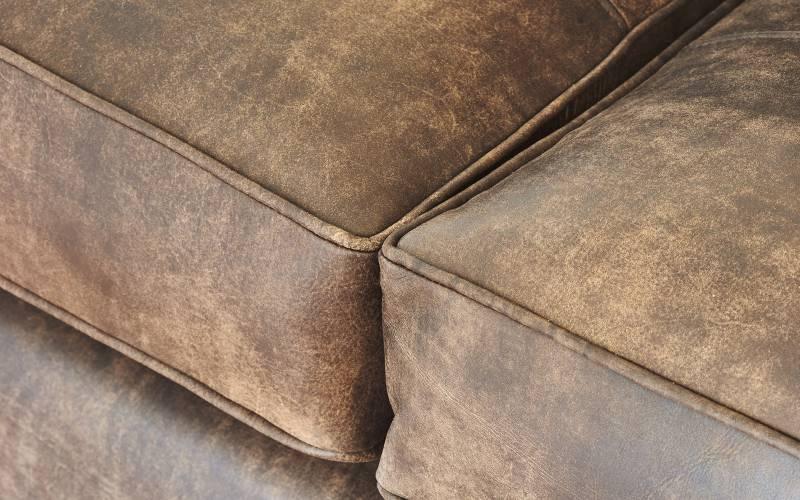 Darwin Grand Sofa in Buffed Saddle Timber