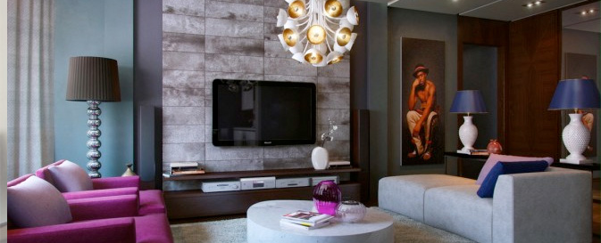 Creatively designed living room